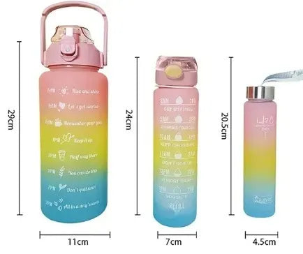 3pcs Sports Water Bottle Set