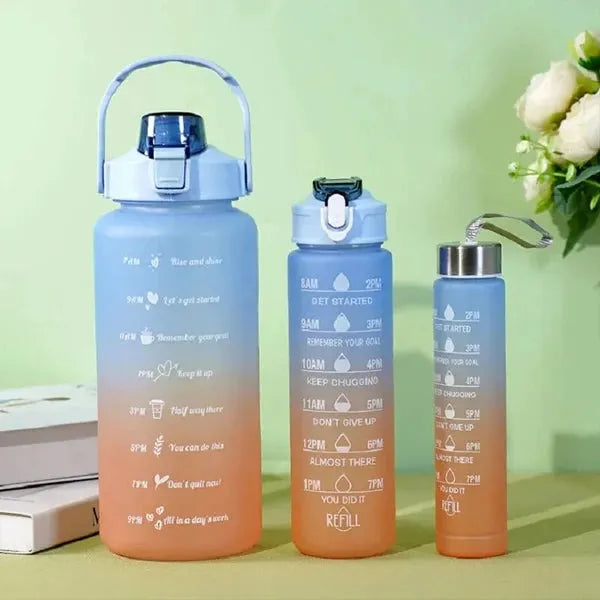 3pcs Sports Water Bottle Set