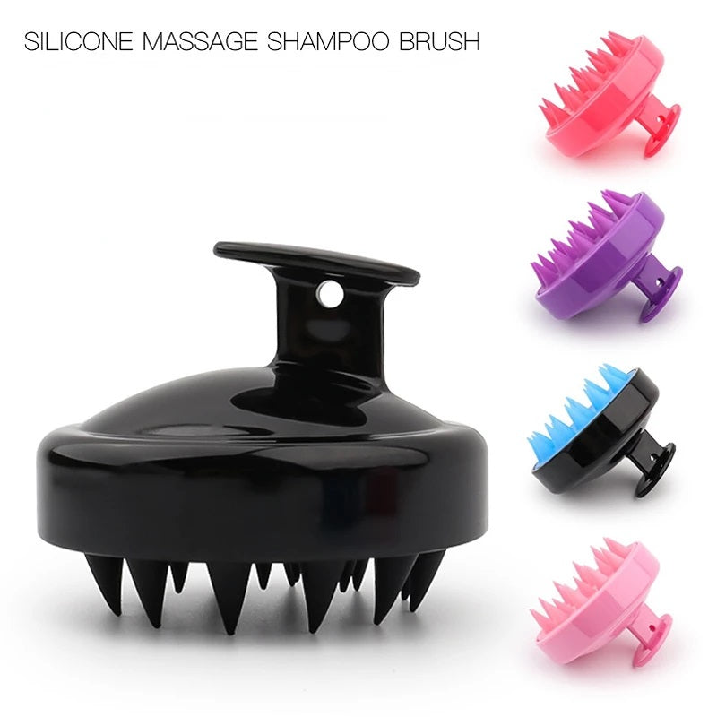 Silicone Shampoo Brush Clean The Scalp Thoroughly Scalp Massage Easy Foam Head Massage Brush Shampoo Brush Bath Comb Care Tool