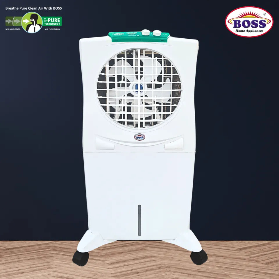 BOSS Solar Air Cooler DC-12V High Speed Air Throw