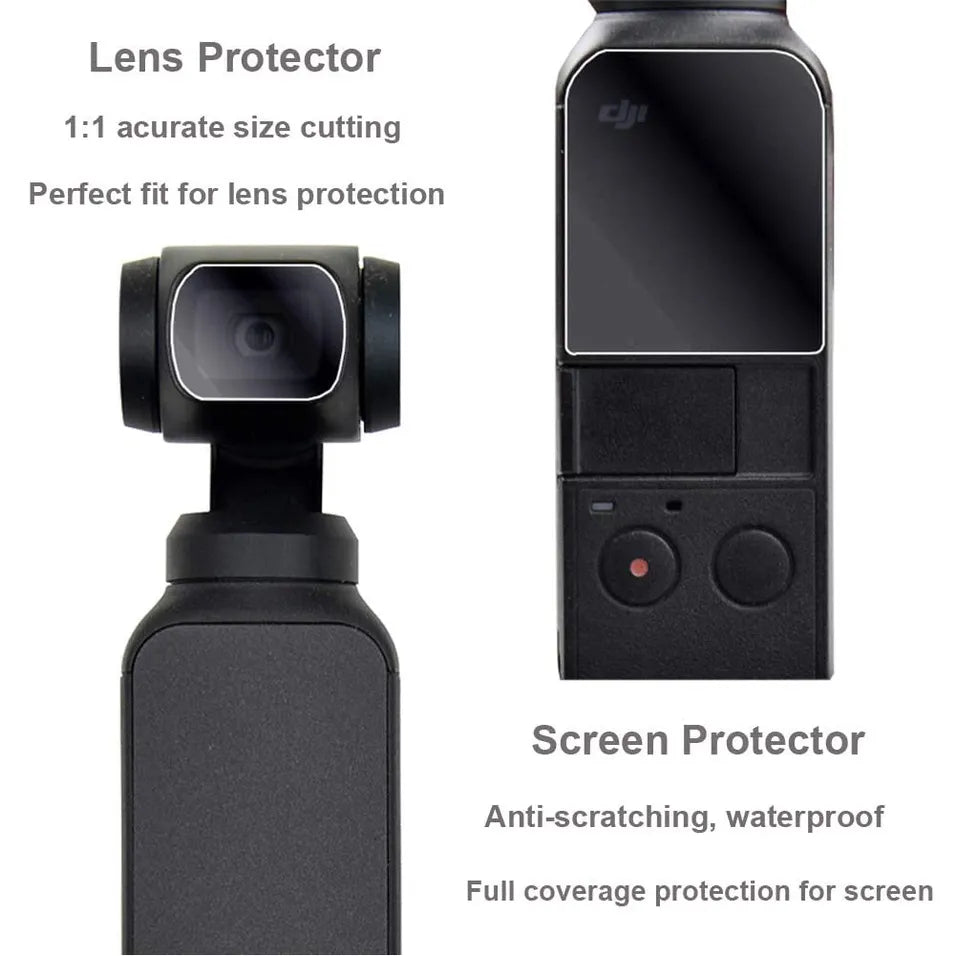 2pcs / set Handheld Camera Stabilizer Screen Film Protective Film Gimbal Cover Accessories Compatible with DJI OSMO Pocket