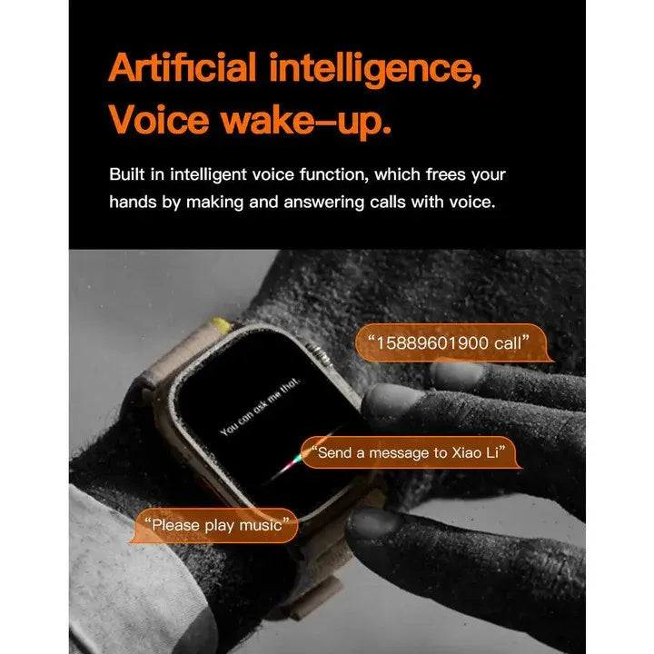 S10 Ultra 2 Smart Watch 49mm Dial β 7-in-1 Set with 7 Straps, 2.01-inch Display, Bluetooth Call,