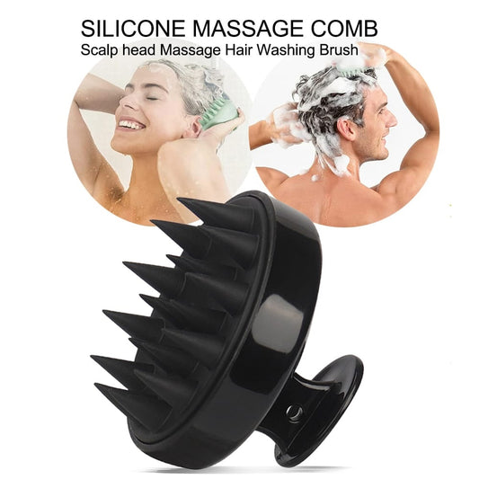 Silicone Shampoo Brush Clean The Scalp Thoroughly Scalp Massage Easy Foam Head Massage Brush Shampoo Brush Bath Comb Care Tool