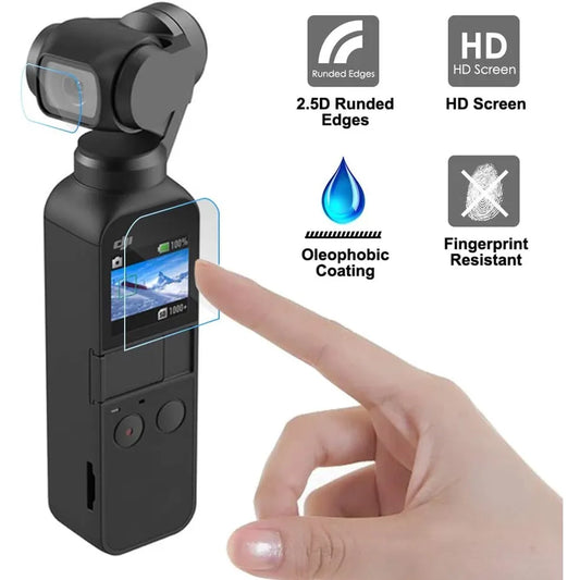 2pcs / set Handheld Camera Stabilizer Screen Film Protective Film Gimbal Cover Accessories Compatible with DJI OSMO Pocket