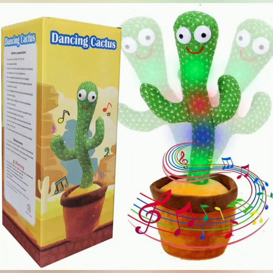 Cute Dancing Cactus Toy for Kids | Talking Dancing Shaking & Talk Back with Lights