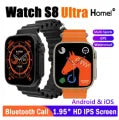 Smart Watch 1.95" Full Touch Screen Bluetooth Call Smartwatch Heart Rate Sleep Monitoring Men Women Watch Series 8 PK YS8