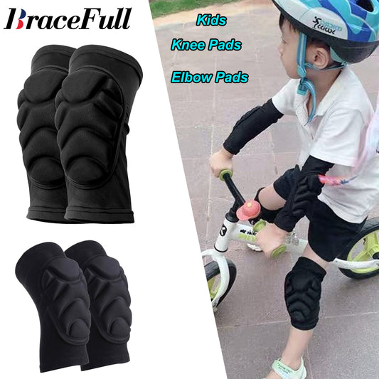 1Pair Kids Knee Pads and Elbow Pads Set Toddler Soft Protective Gear, Sport Protective
