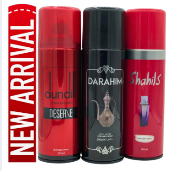 Pack of 6 Body Sprays for Women Long Time Fragrance 75ml Each