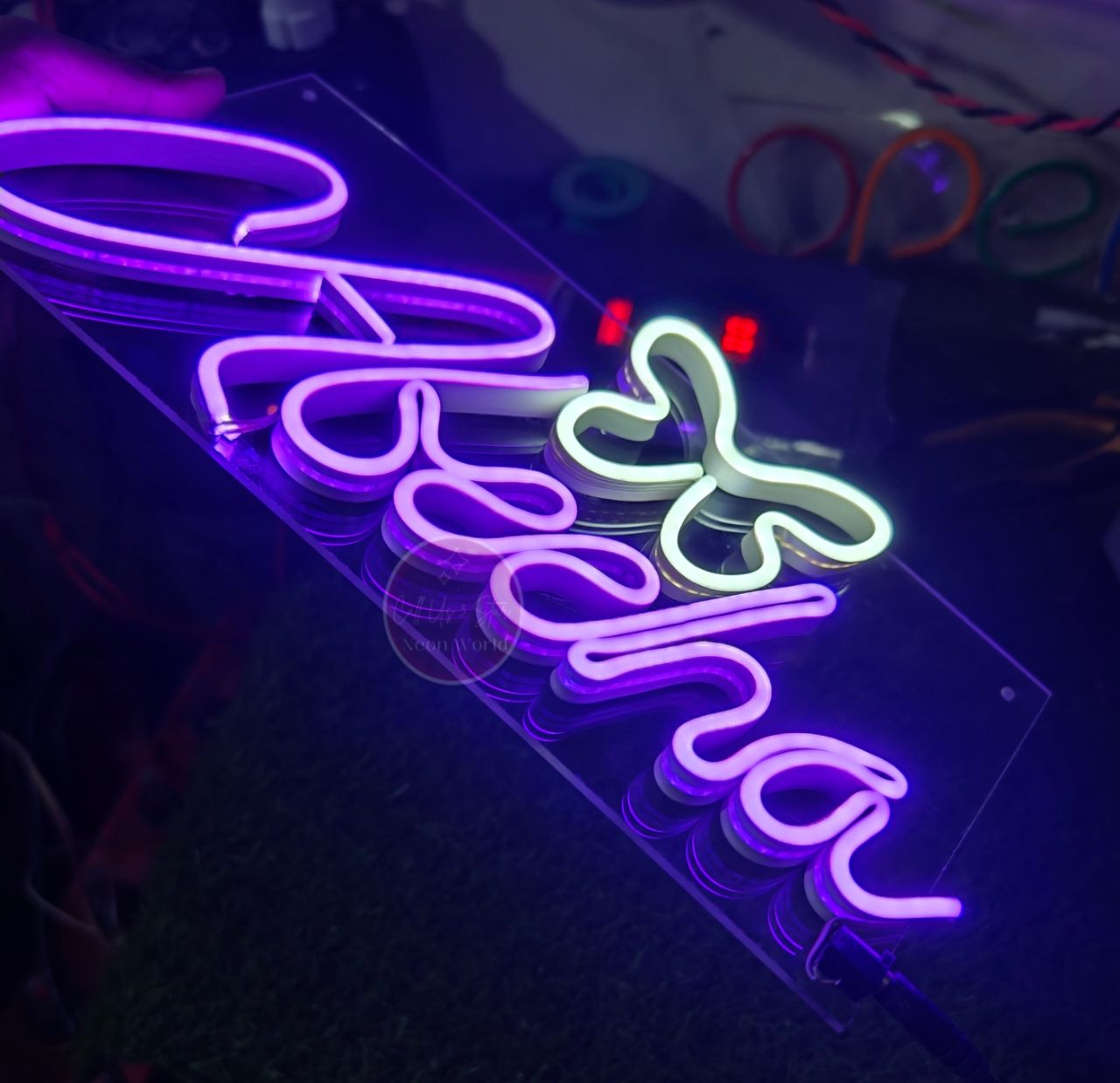 Customized NEON Sign Board - Name Plate