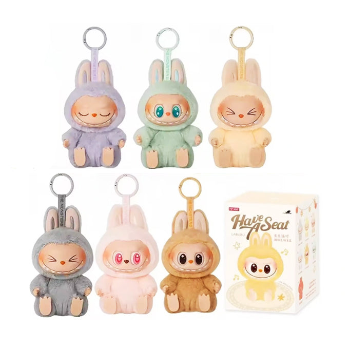 Labubu Doll 17cm Bunny Plush Figure – 3rd Gen Blind Box Surprise Toy with Keychain – Anime-Inspired Pop Mart Style Gift for Kids, Teens & Fans – Soft Random Collectible Series
