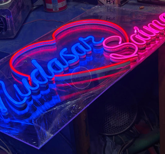 Customized NEON Sign Board - Name Plate