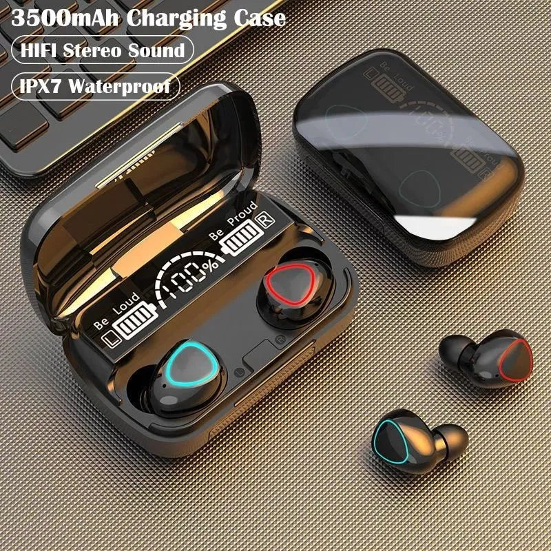 TWS I12 M19 Airpods Bluetooth Wireless Earbuds with Mic and Charging Case