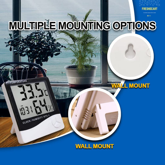 HTC-1 Electronic Temperature Humidity Meter, For Medical Indoor Room LCD Digital