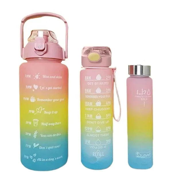 3pcs Sports Water Bottle Set
