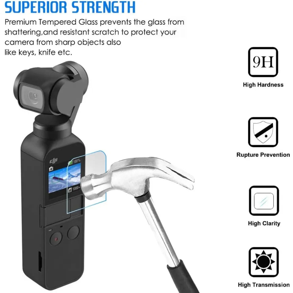 2pcs / set Handheld Camera Stabilizer Screen Film Protective Film Gimbal Cover Accessories Compatible with DJI OSMO Pocket