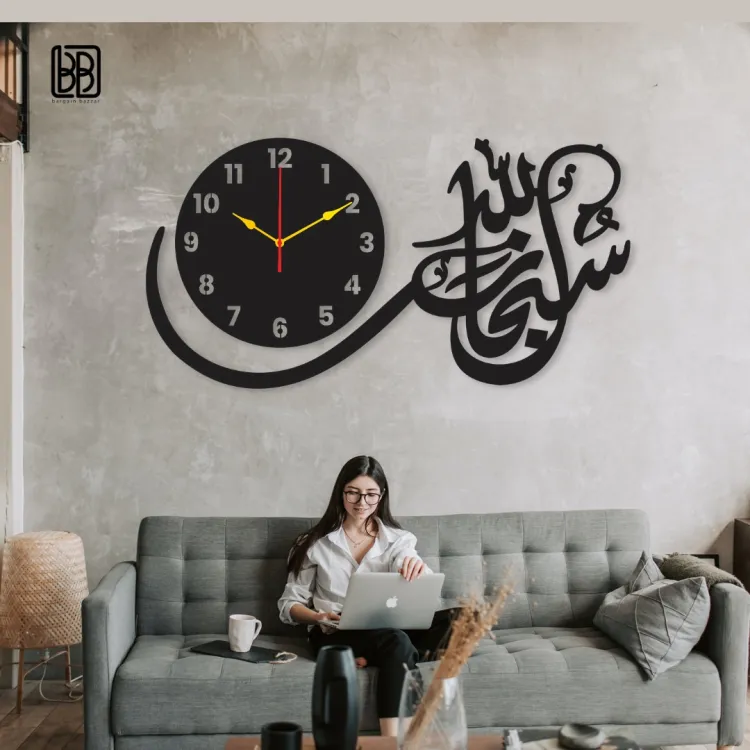 Wall Crafts Creative Wooden Wall Clock | Clocks for Bedrooms and Offices and for Gifts