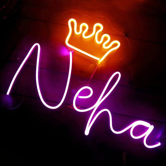 Customized NEON Sign Board - Name Plate