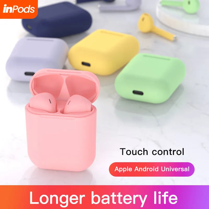 TWS I12 M19 Airpods Bluetooth Wireless Earbuds with Mic and Charging Case