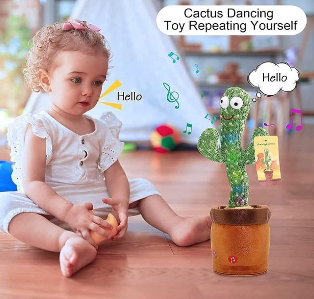 Cute Dancing Cactus Toy for Kids | Talking Dancing Shaking & Talk Back with Lights